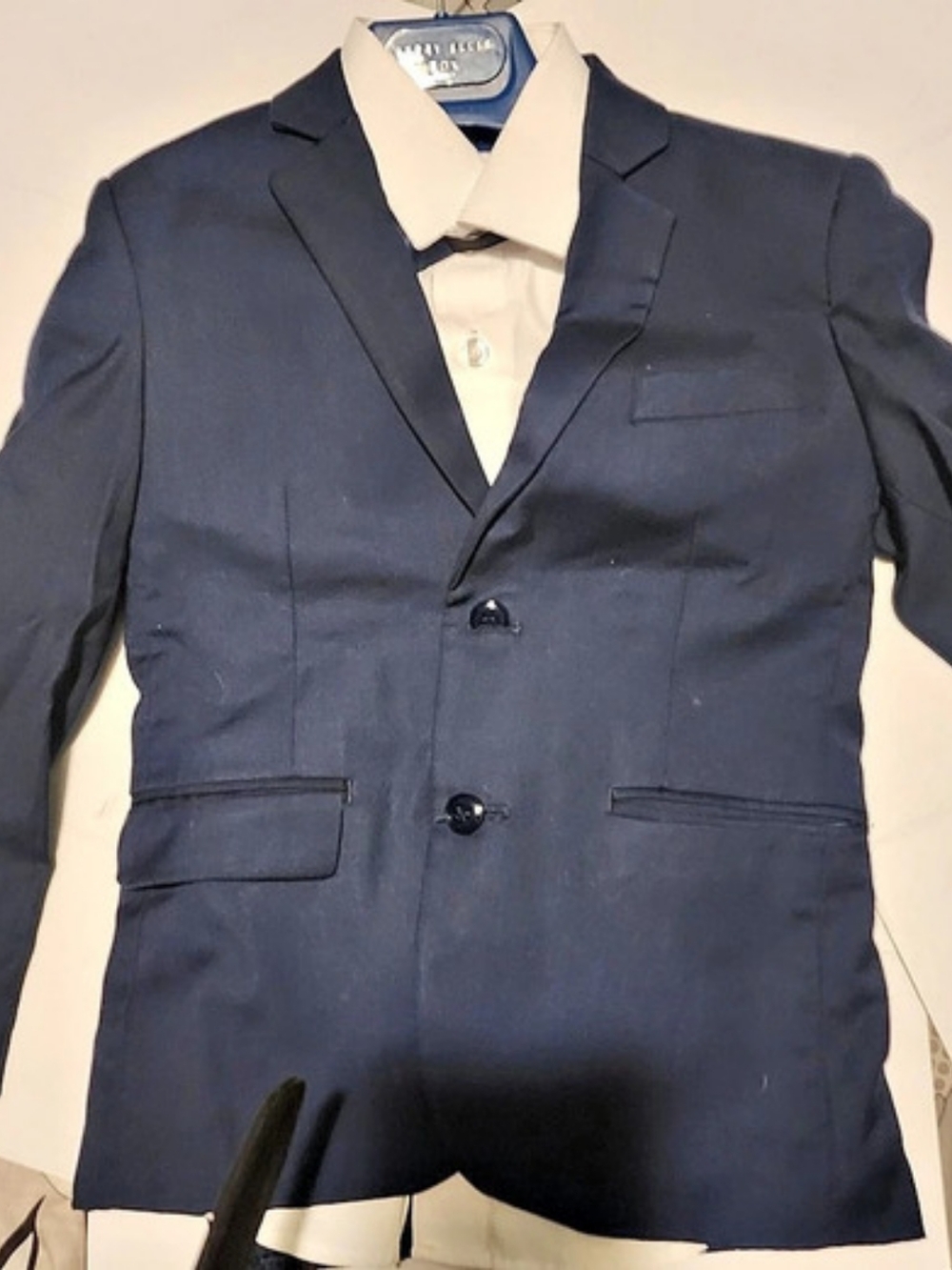 Perry Ellis Boys Solid 5-Piece Suit Set Size 6 Blue & White